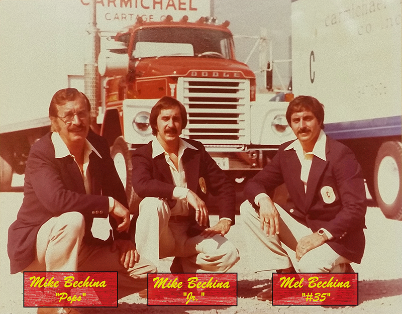 The founders of Carmichael NationaLease trucking company.